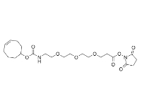 cas:2141981-88-4，TCO-PEG3-NHS ester，反式環辛烯-三聚乙二醇-羥基琥珀酰亞胺酯