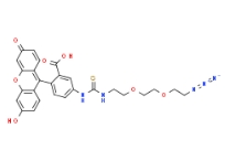 熒光素-PEG2-疊氮化物，Fluorescein-thiourea-PEG2-azide，CAS號：1146195-72-3