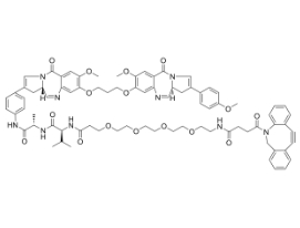 DBCO-PEG4-VA-SG3132，CAS:2241644-09-5，二苯基環辛炔-四聚乙二醇-VA-SG3132