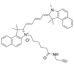 Cyanine5.5 alkyne chloride，CAS號：1628790-37-3