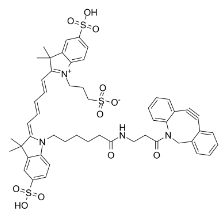 DBCO-Sulfo-Cy5，CAS#: 1564286-24-3，水溶性菁染料