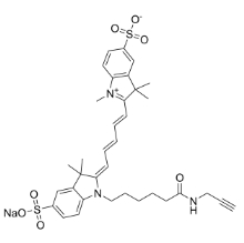 1617497-19-4，Sulfo-Cyanine5 alkyne，Sulfo-Cy5 alkyne，磺酸基-Cy5 炔烴	