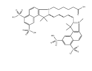 2183440-68-6，Sulfo-Cyanine5.5 carboxylic acid水溶染料，磺酸基花青素CY5.5羧基	