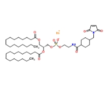 16:0 PE MCC，384832-87-5，1,2-二棕櫚酰基-sn-甘油-3-磷酸乙醇胺-N-[4-(對-馬來酰亞胺甲基)環(huán)己烷甲酰胺](鈉鹽)